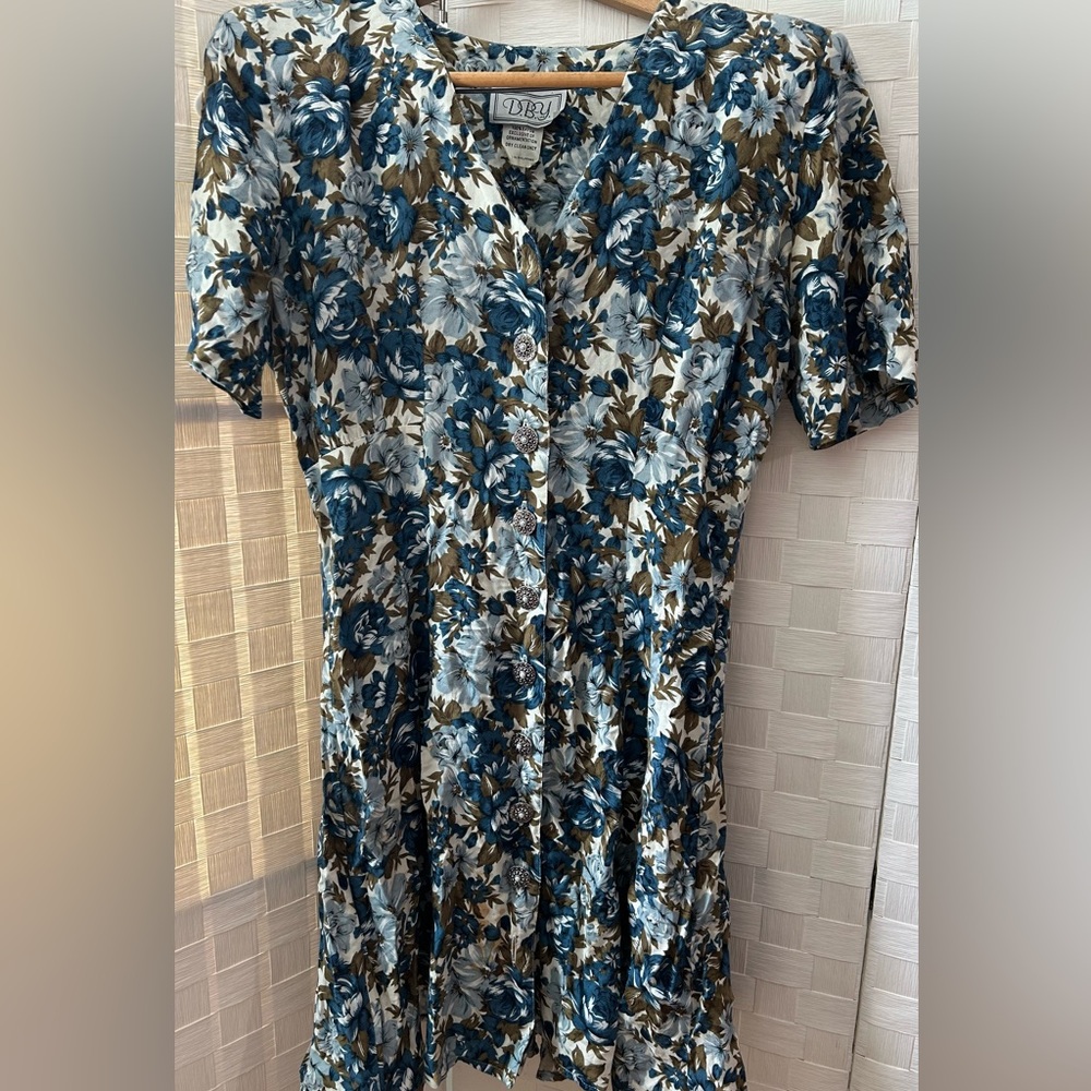 Early 90s DBY Floral Dress